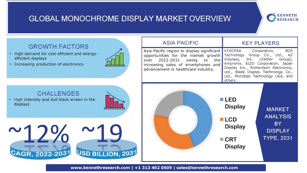 Global Monochrome Display Market Industry Analysis, Scope